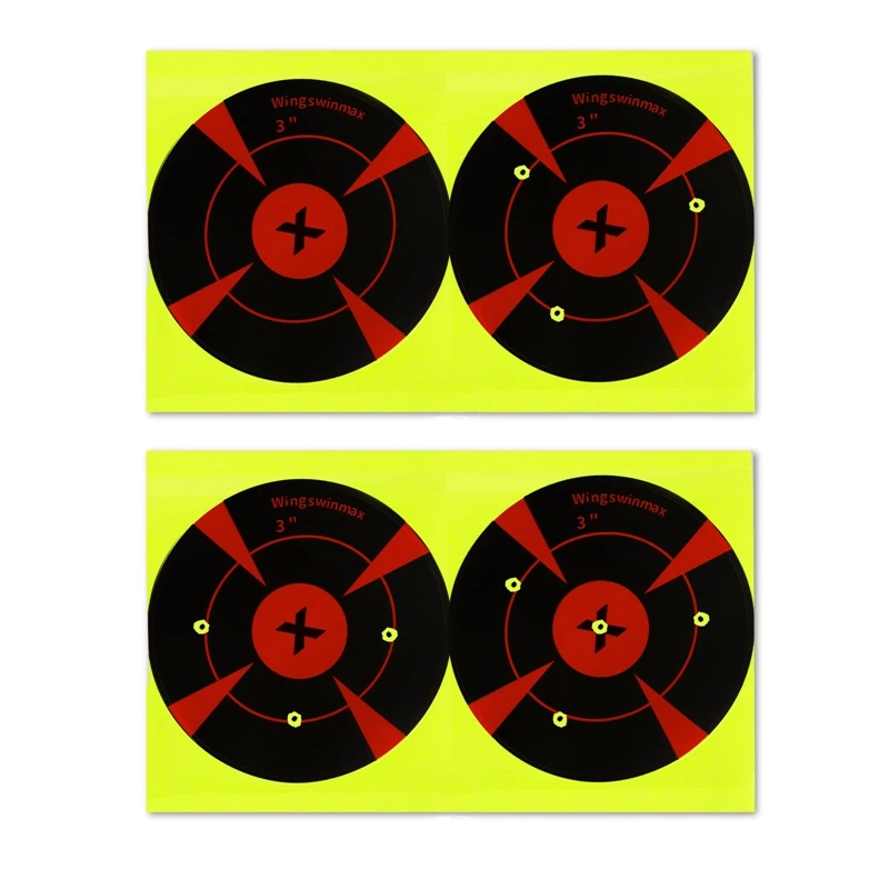 3inch 25 Sheets 50pcs Portable Shooting Target Paper Splashing Target Paper Training Self-adhesive Sticky Target Paper