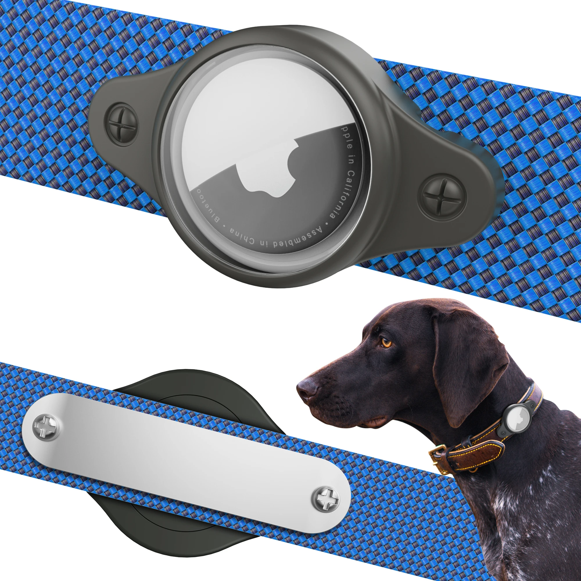 Waterproof Airtag Dog Collar Holder for Apple AirTags Case Cat Collar Case Anti-Lost Air Tag Case Holder GPS Tracker Accessories