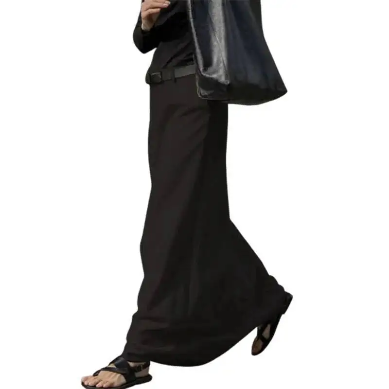 

Новая женская элегантная офисная женская длинная юбка с высокой талией, однотонная официальная рабочая одежда, весна-лето, повседневная нижняя одежда