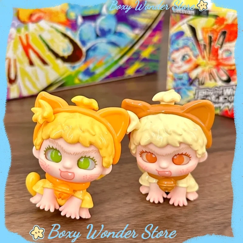 

Аутентичные Wakuku играют с кошками и собаками серии слепая коробка Коллекционная фигурка модная игрушка настольный орнамент милая кукла