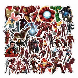 10/30/50PCS Disney Iron Man Marvel Stickers Graffiti Toys DIY Phone Skateboard Helmet Bike Car PVC Waterproof Sticker For Kids