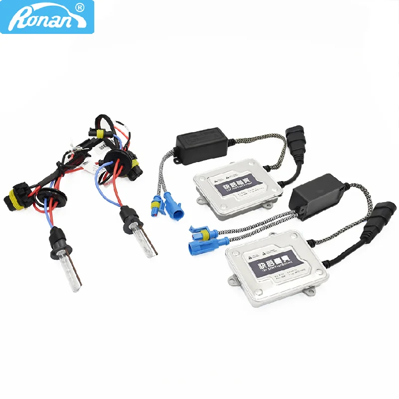 RONAN 12V 55W Fast Start Slim Digital AC Blocks Ignition Electronic Ballast for Xenon HID H7 H4 H1 H3 H11 9005 HB4 Car Headlight 