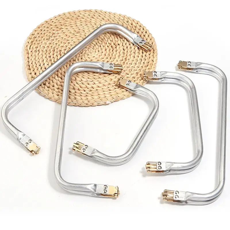 Simple Metal Purse Frame Handle Clasp Lock for DIY Sewing Craft Projects Great for Custom Wallets