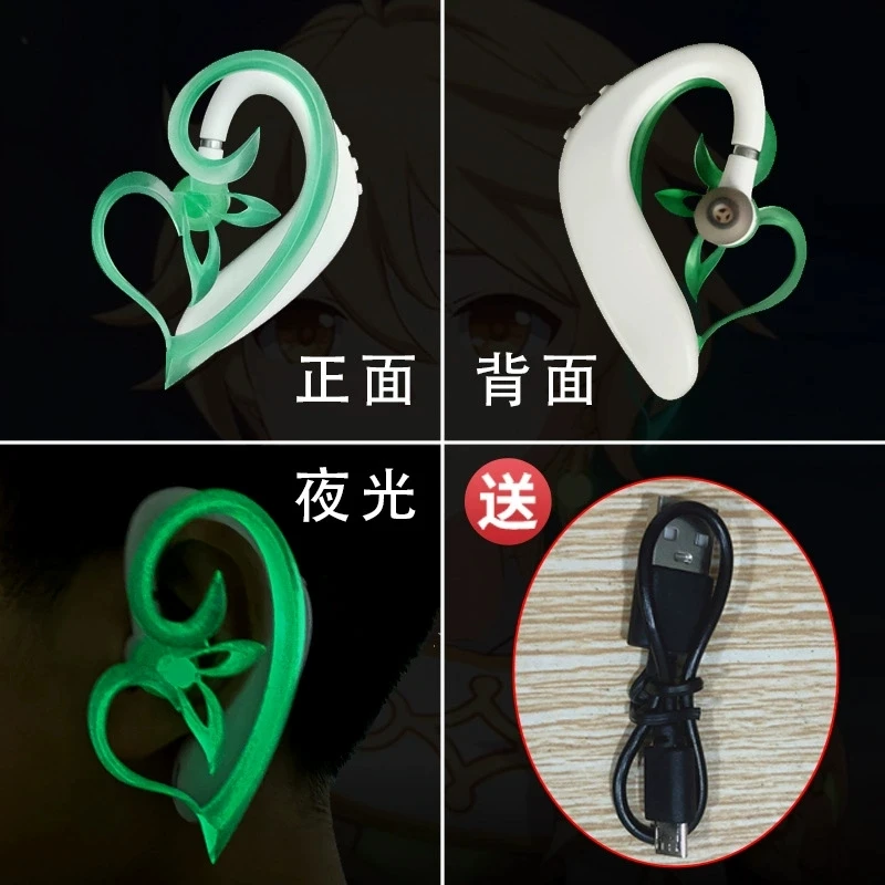 Game Genshin Impact Kaveh Cosplay Shoes Boots Anime Cos Genshin Sumeru Kaveh Resistant Wigs Hair Ears Headset Halloween