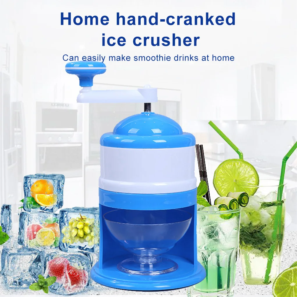 Ice Crusher DIY Drink Breaker Tabletop Snow Cone Maker Shaver Countertop Party Shredding Shaved Crushing Machine Slushy Maker