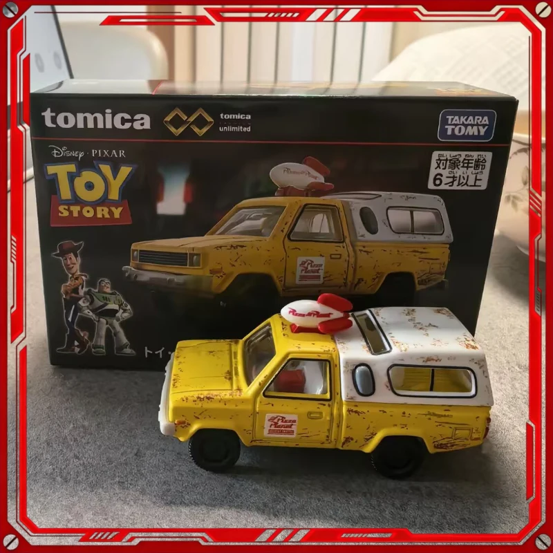 Takara Tomy Tomica Premium Unlimited 13 Pizza Planet Delivery Truck Alloy Diecast Model Car Disney Pixar Story Birthday Toy Gift