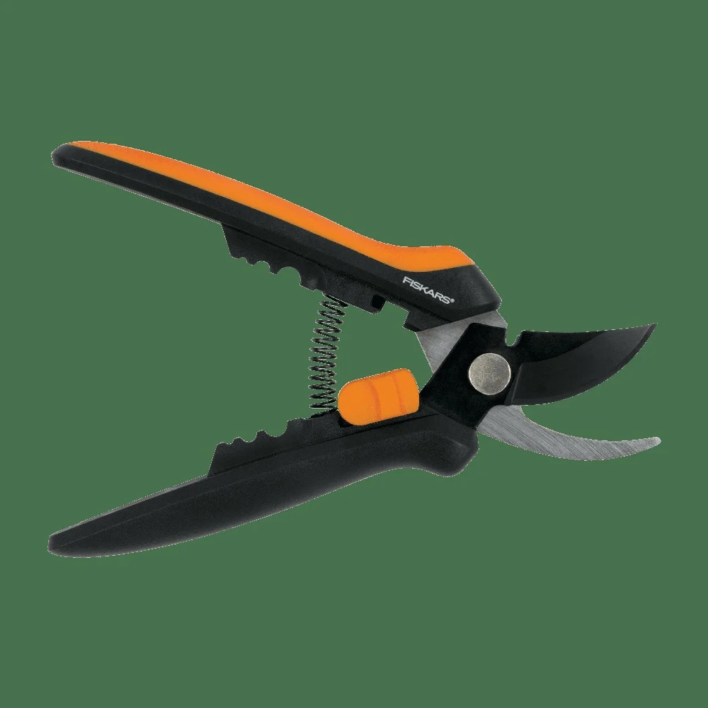 

Bypass Floral Pruning Shears Roses Berry Bushes with Precision Steel Blades Stem Stripper Wire Cutter Easy Action Spring