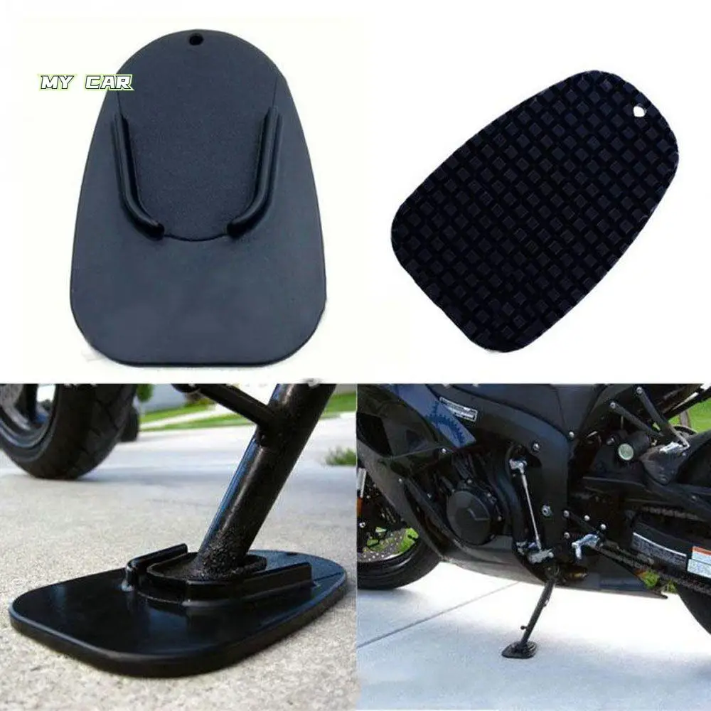 

Plastic Black Foot Pad Non-slip Plate Extension Support Motorcycle Accessories Kickstand Motorcycle kickstand Pad Stand