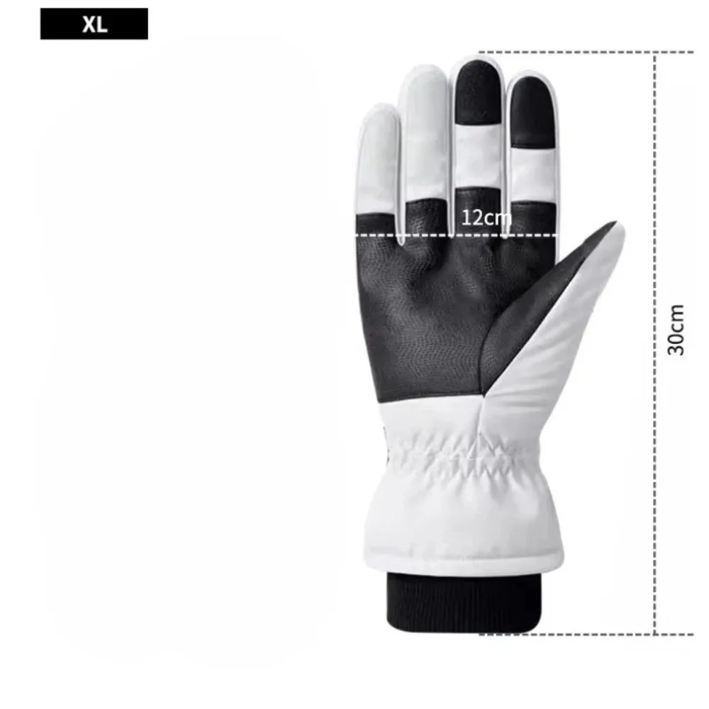 Guantes de esquí Unisex a prueba de viento, guantes térmicos de invierno a prueba de frío, guantes impermeables y ligeros para pantalla táctil, deportes de invierno al aire libre