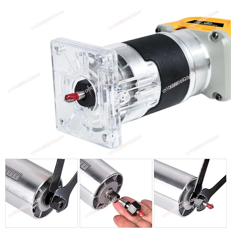 Brushless Electric Trimmer Woodworking Trimming Machine Wood Router Milling Engraving Slotting Machine