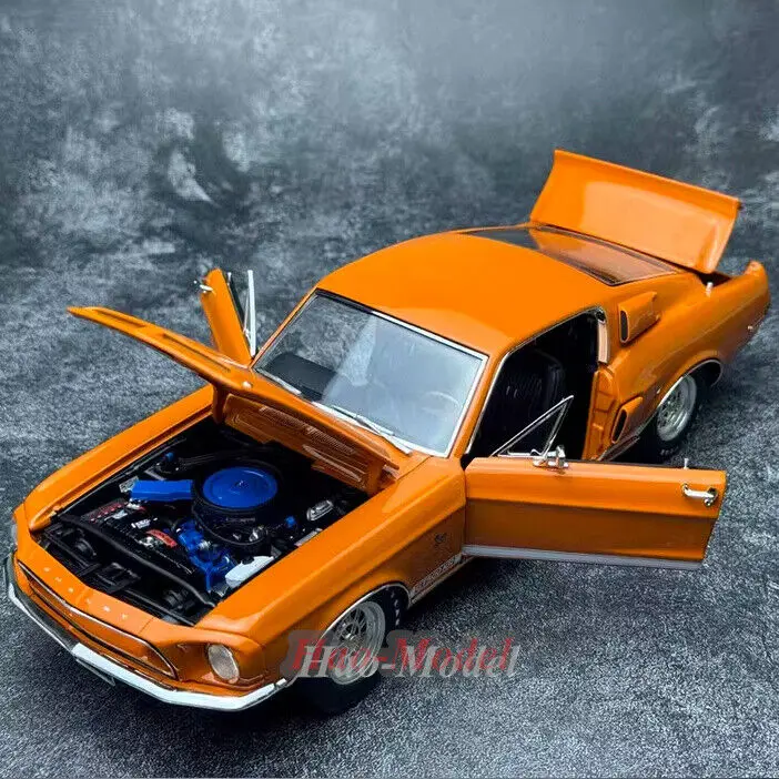 Модель автомобиля ACME 1/18 для Ford Shelby GT500 KR 1968, литая, оранжевая