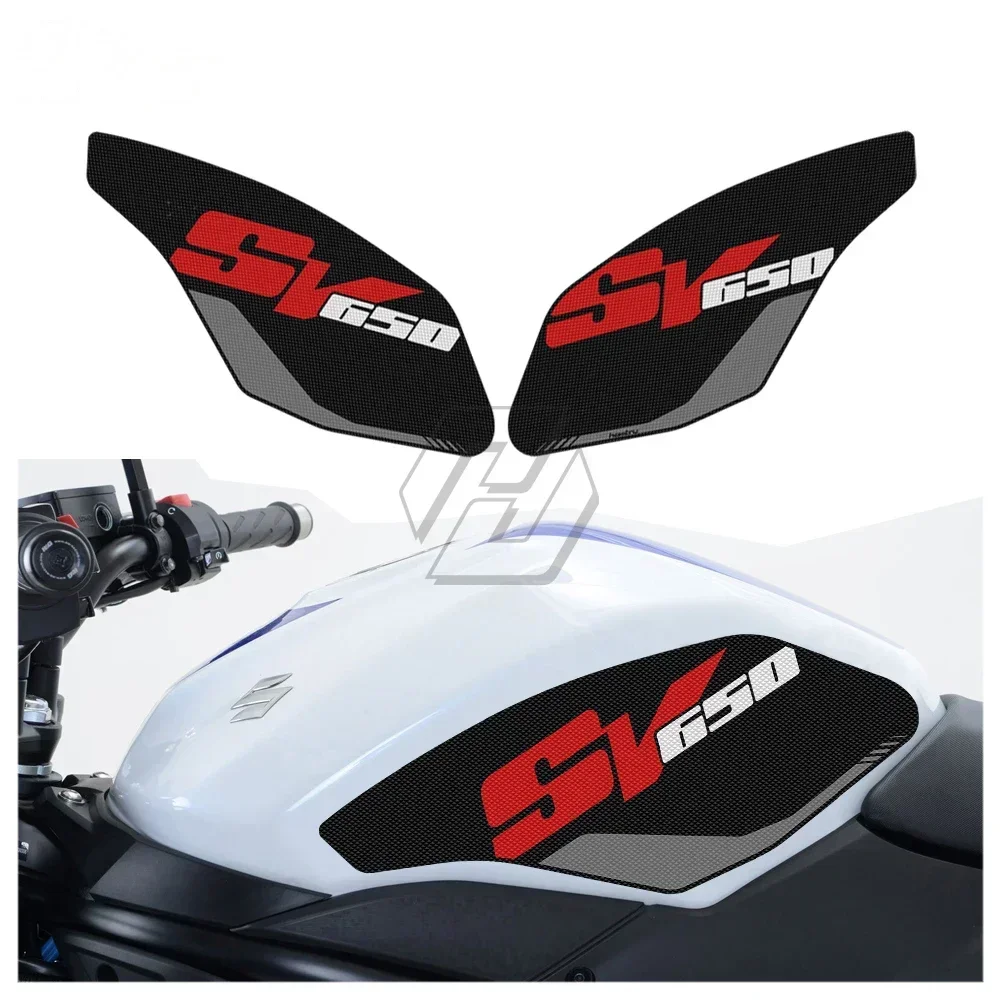 Para SUZUKI SV650 SV 650 ABS 2017-2022 pegatina motocicleta almohadilla de protección lateral para depósito rodilla agarre antideslizante