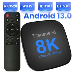 Transpeed-Boîtier TV RL, Android 13, RK3528, avec Assistant Vocal, Wifi, Façades, Touriste, Core Cortex A53, Support 8K, Vidéo 4K, BTpig