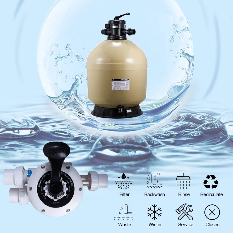 High Quality Material Swimming Pool Water Filter Piscina Silica Sand Swimming Pool Filter Filtro de piscina