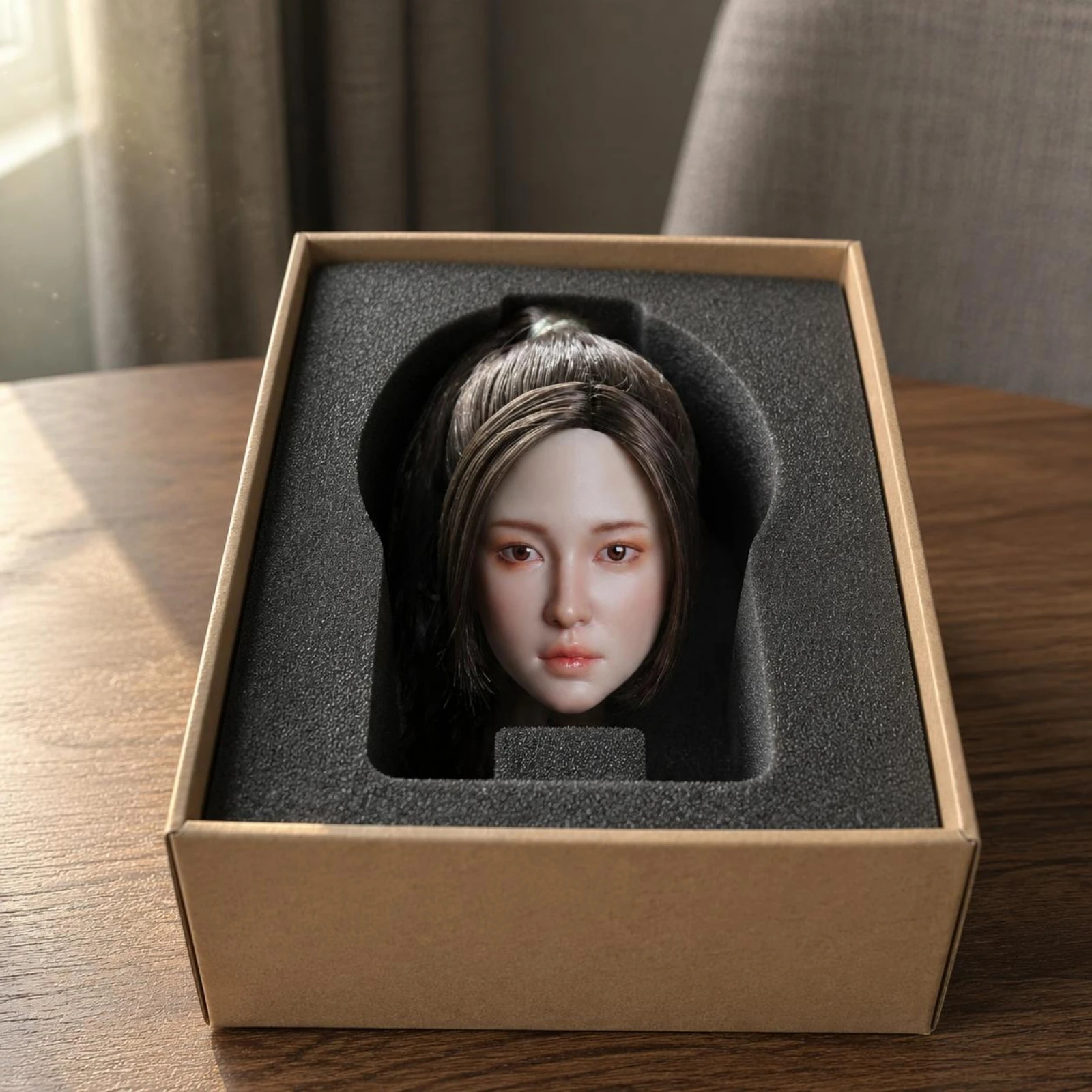 

1/6 Female Head Head Piece Fits Many Bodies Female Figure Head Braided Hair Brand New for Collecting
