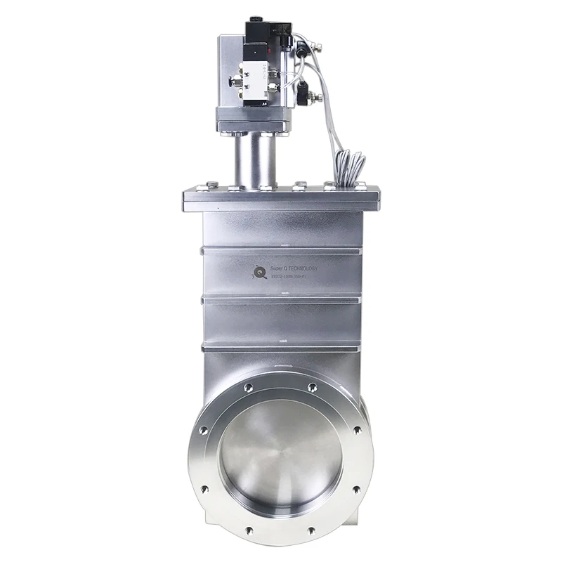 Ccq Vacuum Control Valve Sanitary Stainless Steel Iso-f 100 bellow seal Pneumatic Ultra-high Vacuum Gate Valve