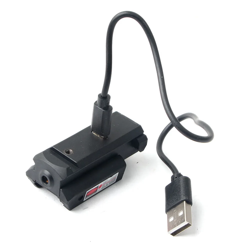 Imagem -03 - Visão Laser Infravermelha Mini Ponto Usb Recarregável para 20 mm Picatinny Ferroviário com Ponto Vermelho Ambidestro Ferramentas de Teste de Visão Laser 1pc