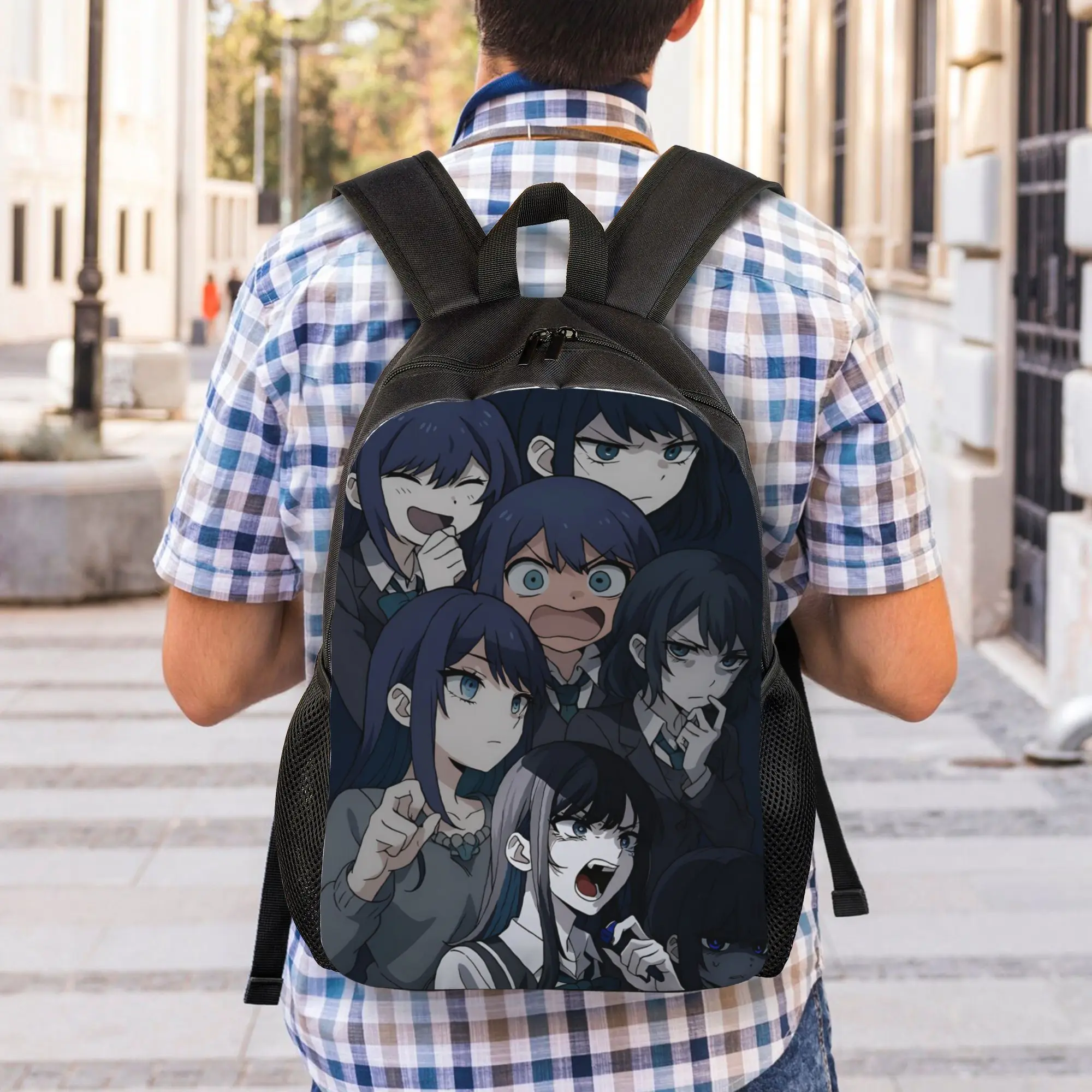 Ado Hibana World Tour Classical Backpack Outdoor Student Hiking Travel Anime Singer Daypack for Men Women Laptop Shoulder Bag