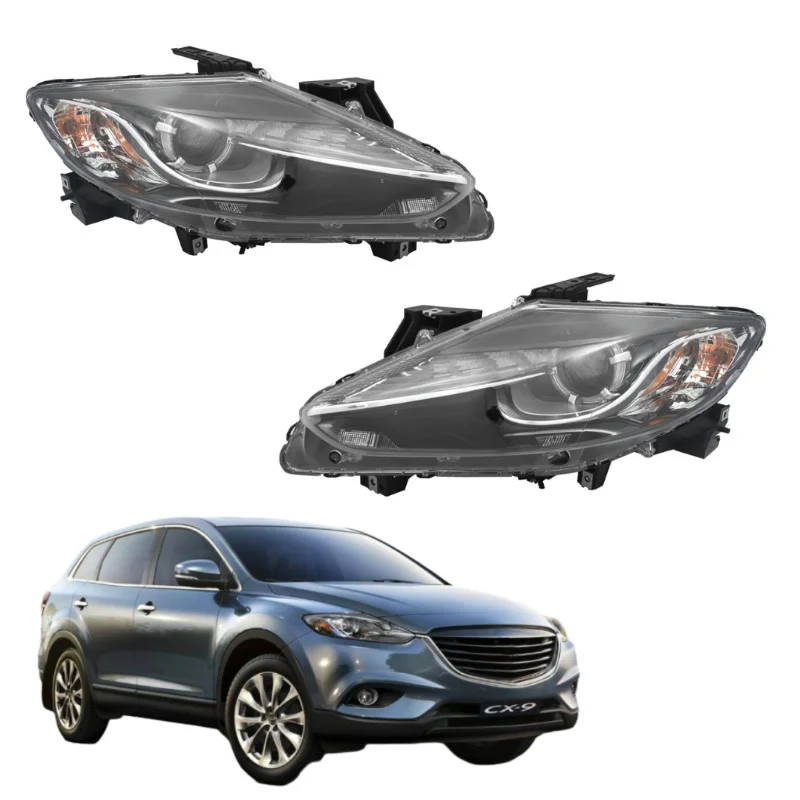 

For Mazda CX-9 CX9 2013 2014 2015 LED Headlights Xenon HID Kits Halogen Headlight Headlamp TK2151031B TK2151041B