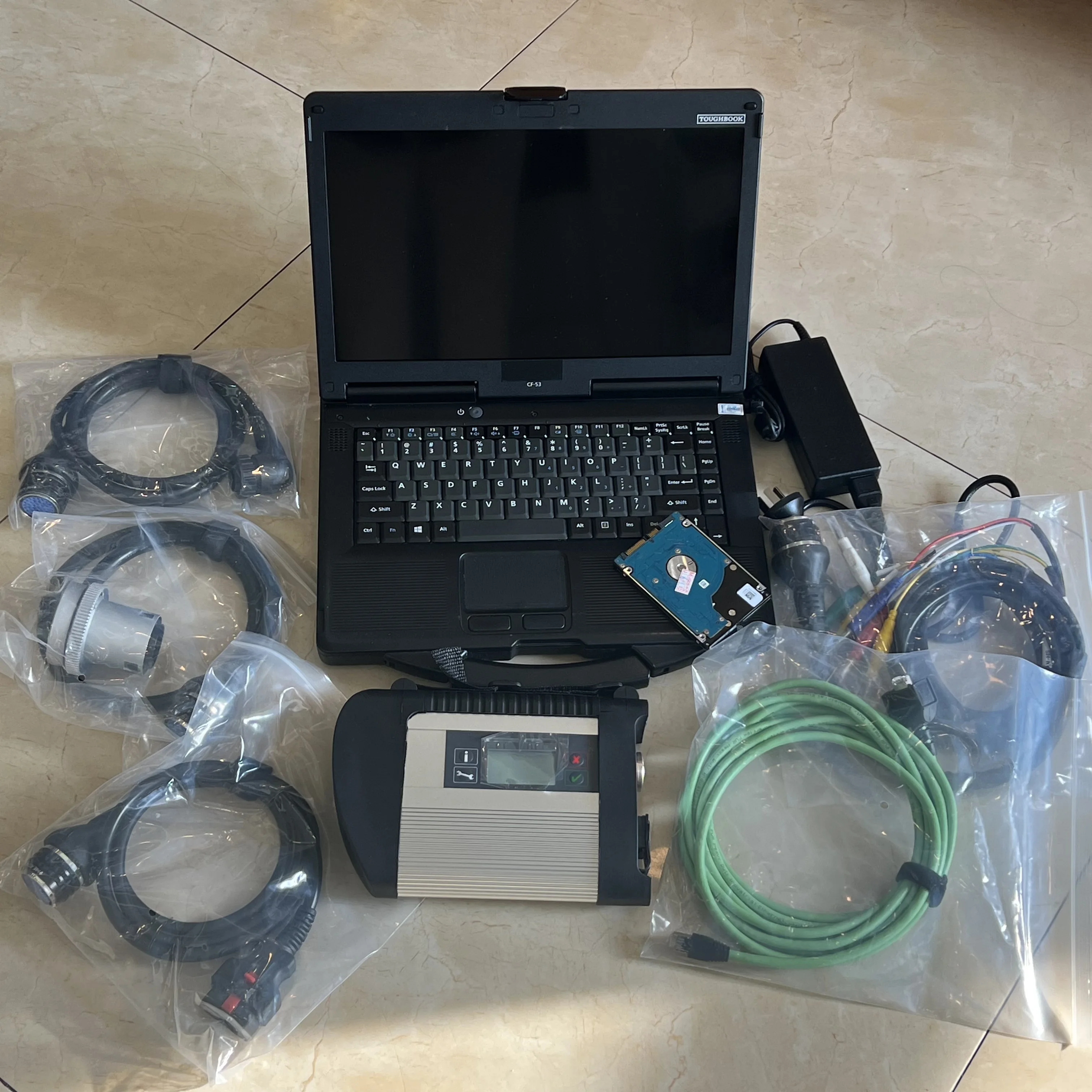 

V06.2025 Программное обеспечение Мультиплексор MB Star C4 SD 4 Кабели OBD2 DOIP Pro HDD Wi-Fi Сканер Ноутбук CF53 I5 8G для автомобилей Mercedes