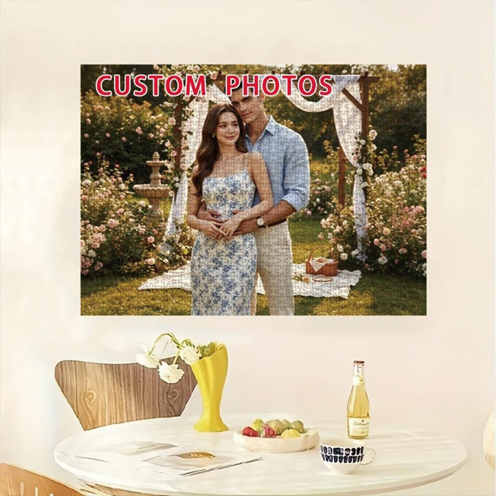 35/300/500/1000pcs Personalized Custom Photo Puzzle Selfie Photo For Housewarming Bedroom/Living Room For Children's Day