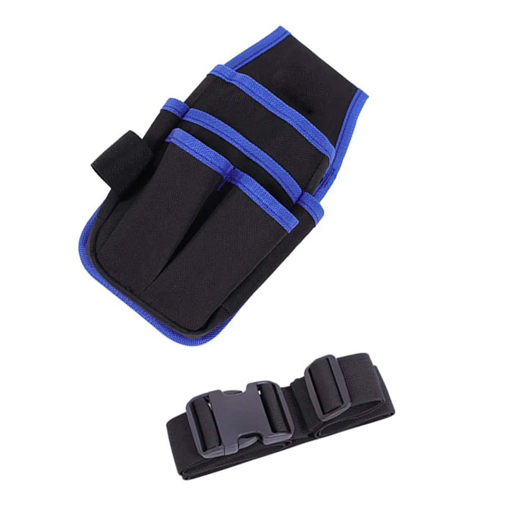

Multi-Function Maintenance Tool Pouch Electrician Canvas Saddlebag With Drill Storage Pockets For Workers Cordless Drill Bits