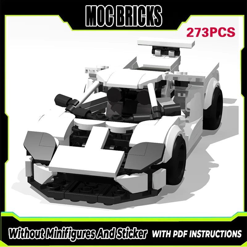 

Speed Racing Car Model MOC Building Bricks Gt V2 Top Tier Sports Car Modular Technology Gifts Holiday Assemble Children Toy Suit