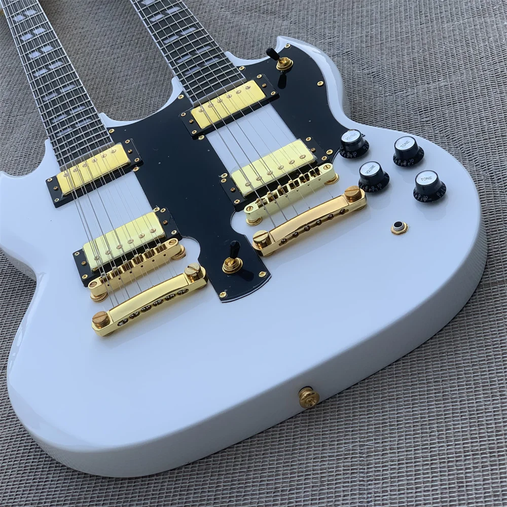 2022 new Immediate delivery of the double-headed electric guitar picture is the real guitar.guitars guitarra