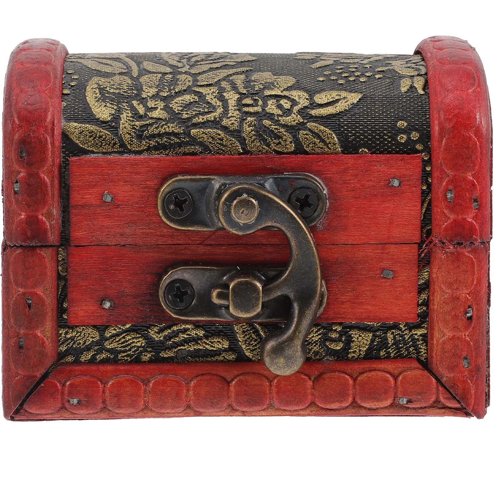 

Christmas Candy Box Retro Style Wooden Treasure Chest Exquisite Fashionable Patterns Holiday Decoration Jewelry Storage