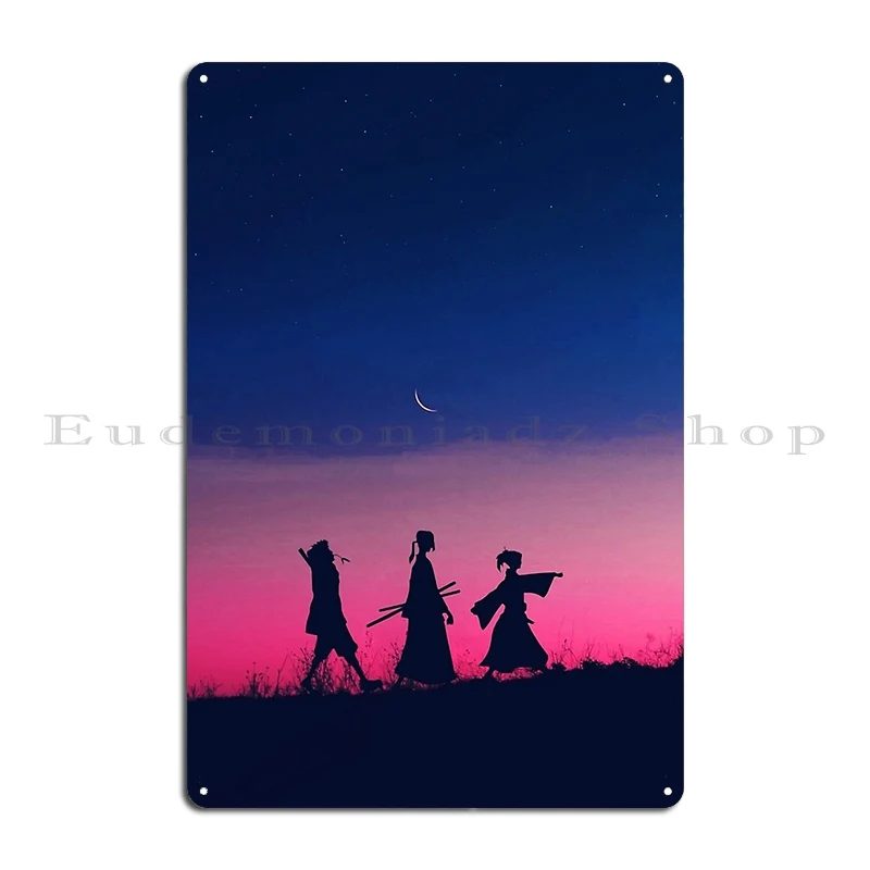 Samurai Champloo Metal Sign PaintingCustom Wall Decor Bar Wall Decor Tin Sign Poster