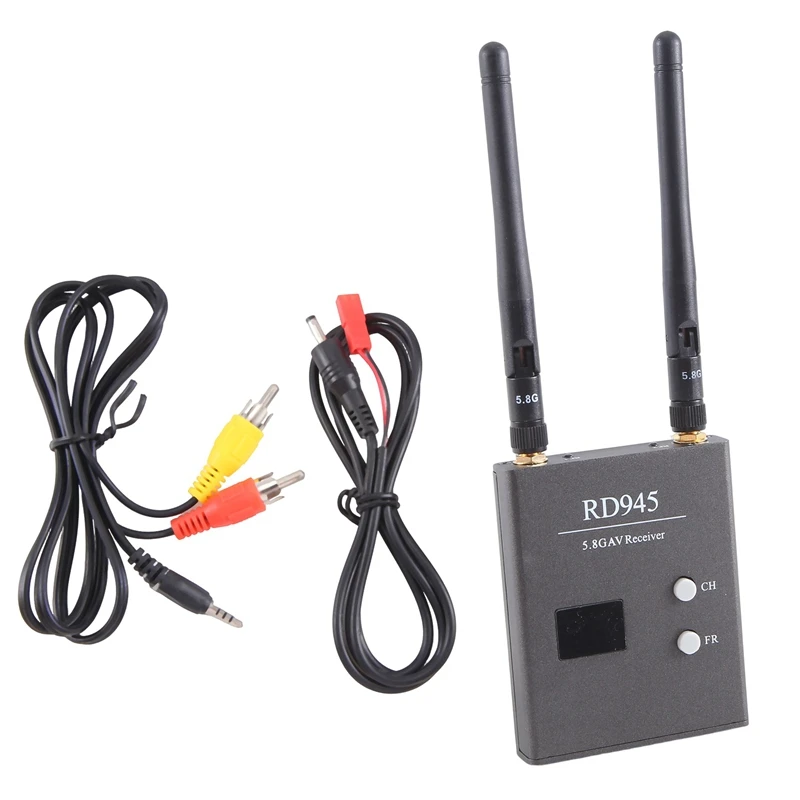 RD945 5.8G 48-Channel Dual Module Receiving Switch Image Transmission Receiver Black Plastic+Metal