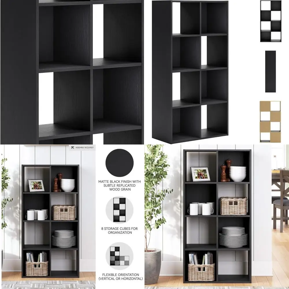 Black 8-Cube Storag…