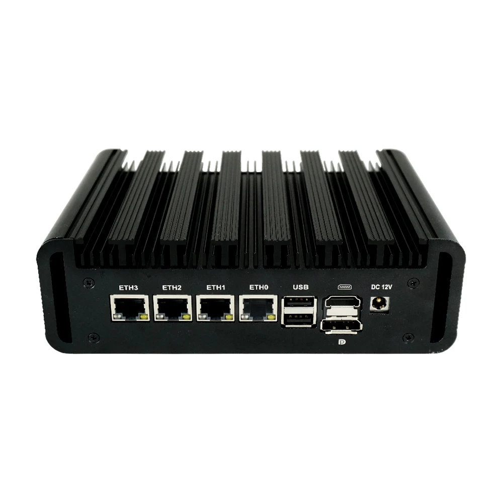 IKuaiOS Fanless Mini IPC N100 Processor 4x2.5GbE Compatible Pfsense Linux Ubuntu Windows for IoT Machine Vision G31X 1264NP 4L2C