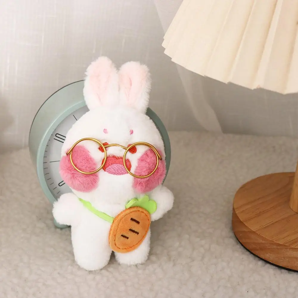 

Glasses Rabbit Plush Rabbit Pendant Radish Hyaluronic Acid Glasses Rabbit Toy Netred Wearing Lalafanfan Rabbit Birthday Gift