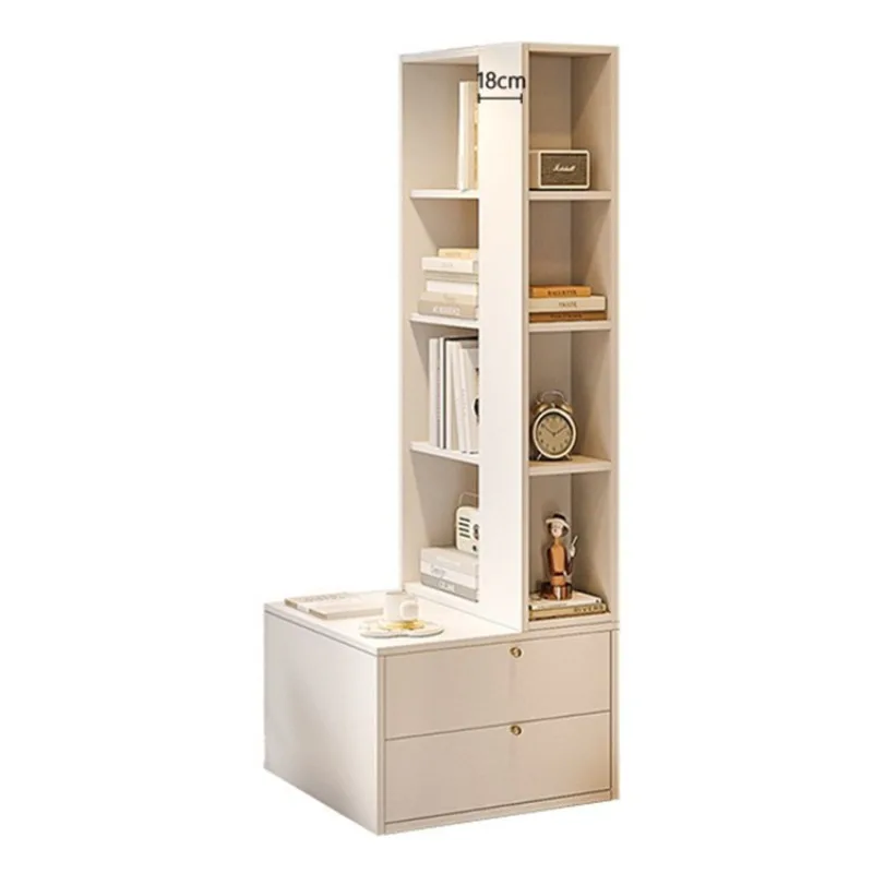 Balcony bay window cabinet, storage cabinet solid wood locker, window sill simple bookcase