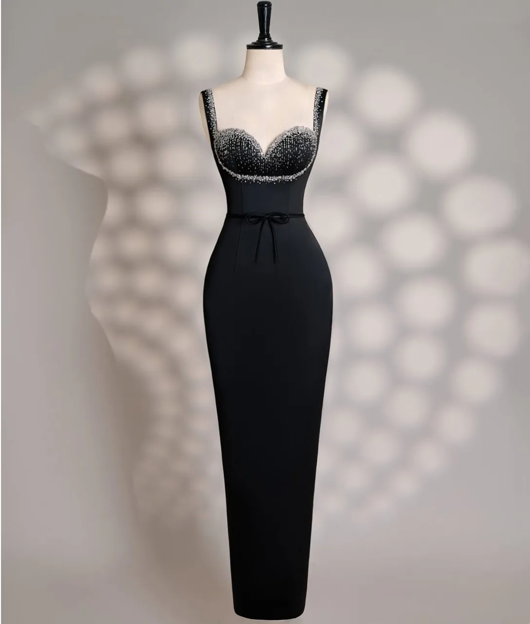 Aangepaste Lange Crêpe Kralen Bruiloft Scheuten Jurken Zeemeermin Sweetheart فسات Bravo Juanة Avond Galajurk voor Vrouwen