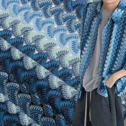Gradient Mixed Color Knitted Fabric Pure Polyester Warp Knitted Jacquard Hollow Bohemian Style Fashionable Fabrics By Yard