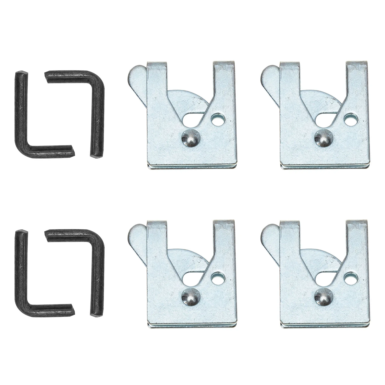 4 Sets Latch Pet Cage Clothes Hanger Hooks Galvanized Iron Automatic Feeder Lock