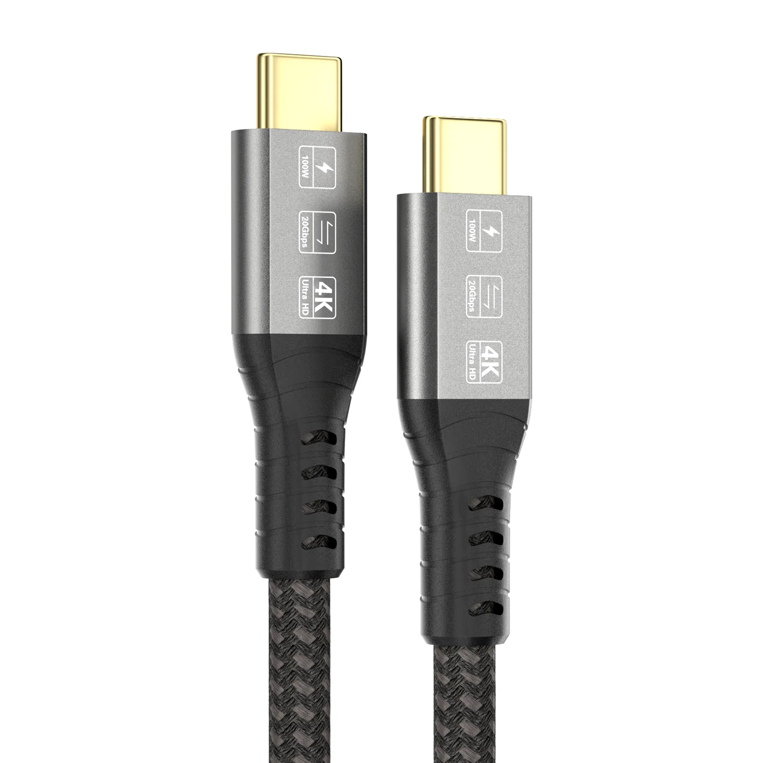 كابل Thunderbolt USB ، سلك Type-C ، كوع Macbook Pro ، كوع سريع Gen2 ، 4 فيديو ، 5A ، W ، USB ، 20Gbps