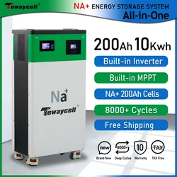 Tewaycell All in One 10KWh Na+ 200Ah 48V Sodium ion energy storage system Built-in 5KW Inverter ESS  EU No VAT