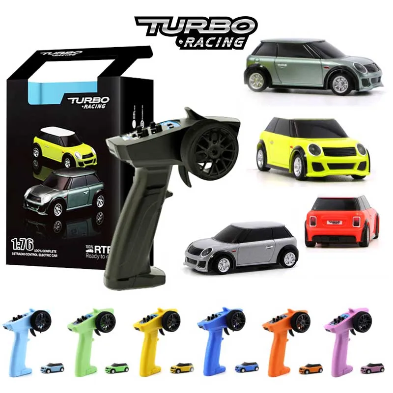 

Turbo Racing 1:76 RC Car Mini Full Proportional Wholesale Electric Race RTR Car Kit 2.4GHZ Racing Experience Car New Patent Car