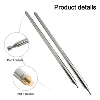 2pcs Whip Antenna For HF Radio Positive 5.6M 201 Stainless Steel Whip Antenna Pull Rod Power Tools Signal Accessories