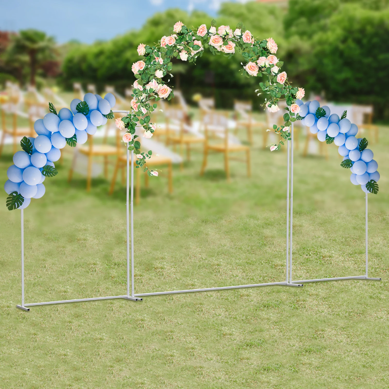 3*Wedding Backdrop Stand Metal Balloon Stand For Yard Indoor Outdoor Venue Decor Metal Stand Wedding Decor Balloon Backdrop