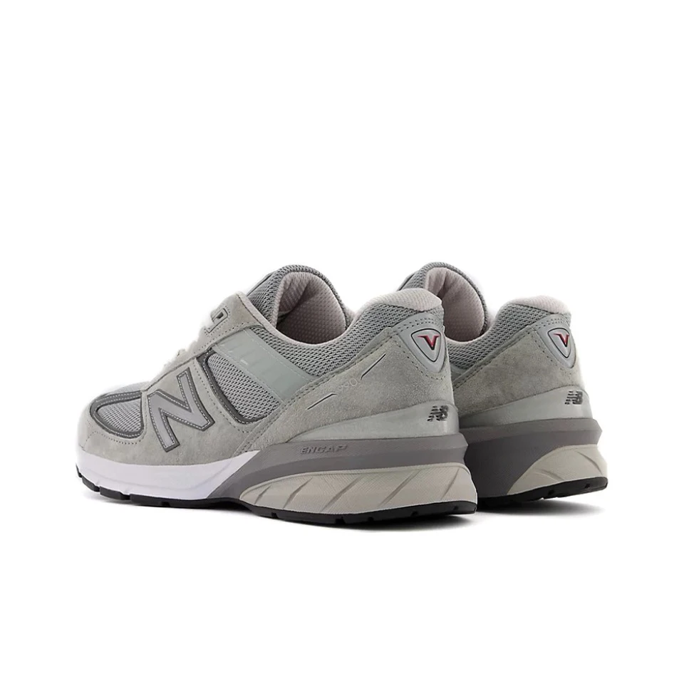 Original New Balance NB 990 V5/992 Classic Vintage Mesh Leather Casual Unisex Men and Women Running Shoes Grey Silver M990GL5