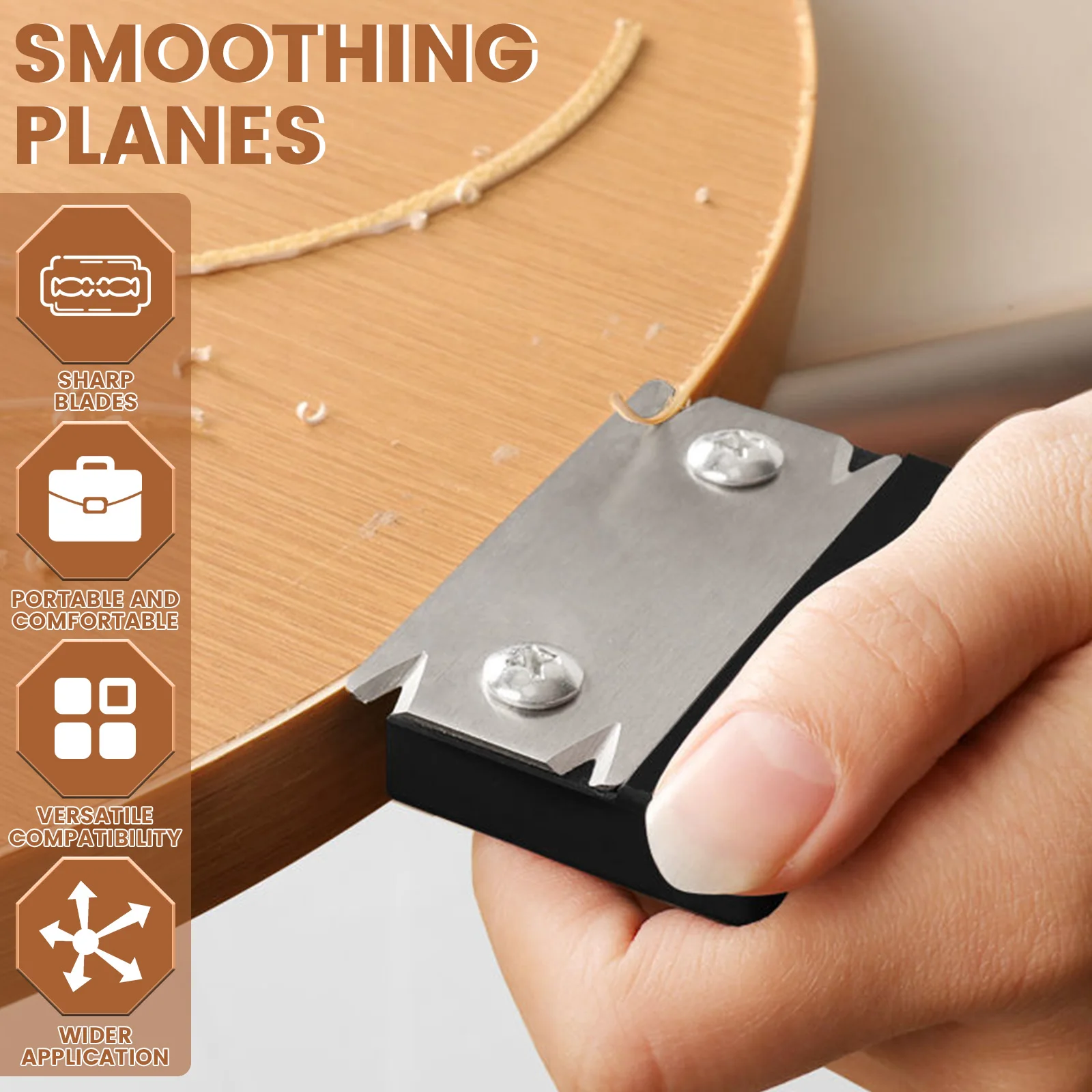 Tagliabordi per la lavorazione del legno da 2 pezzi Tagliabordi robusto Facile da maneggiare Tagliabordi portatile per la lavorazione del legno Veloce ed efficiente e da lavoro