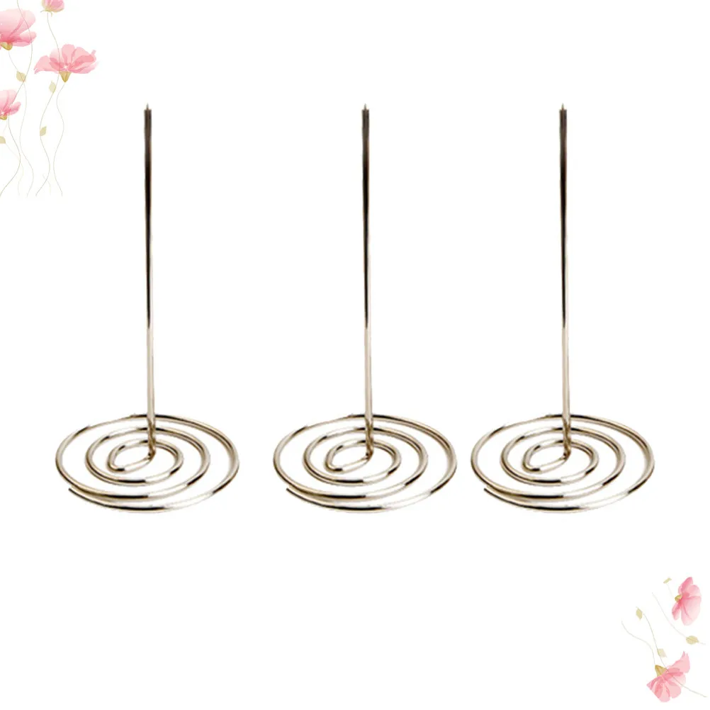 3Pcs Menu Summons Fork Anti-Corrosive Metal Invoice Receipt Bill Holder Office Restaurant Check Organizer Bill Holder