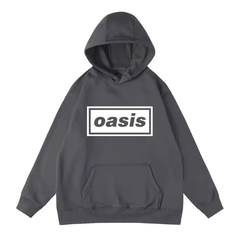 2024 Oasis Bluzy z kapturem dla fanów Odzież damska z długim rękawem Streetwear Bluza z kapturem z nadrukiem Trend w modzie