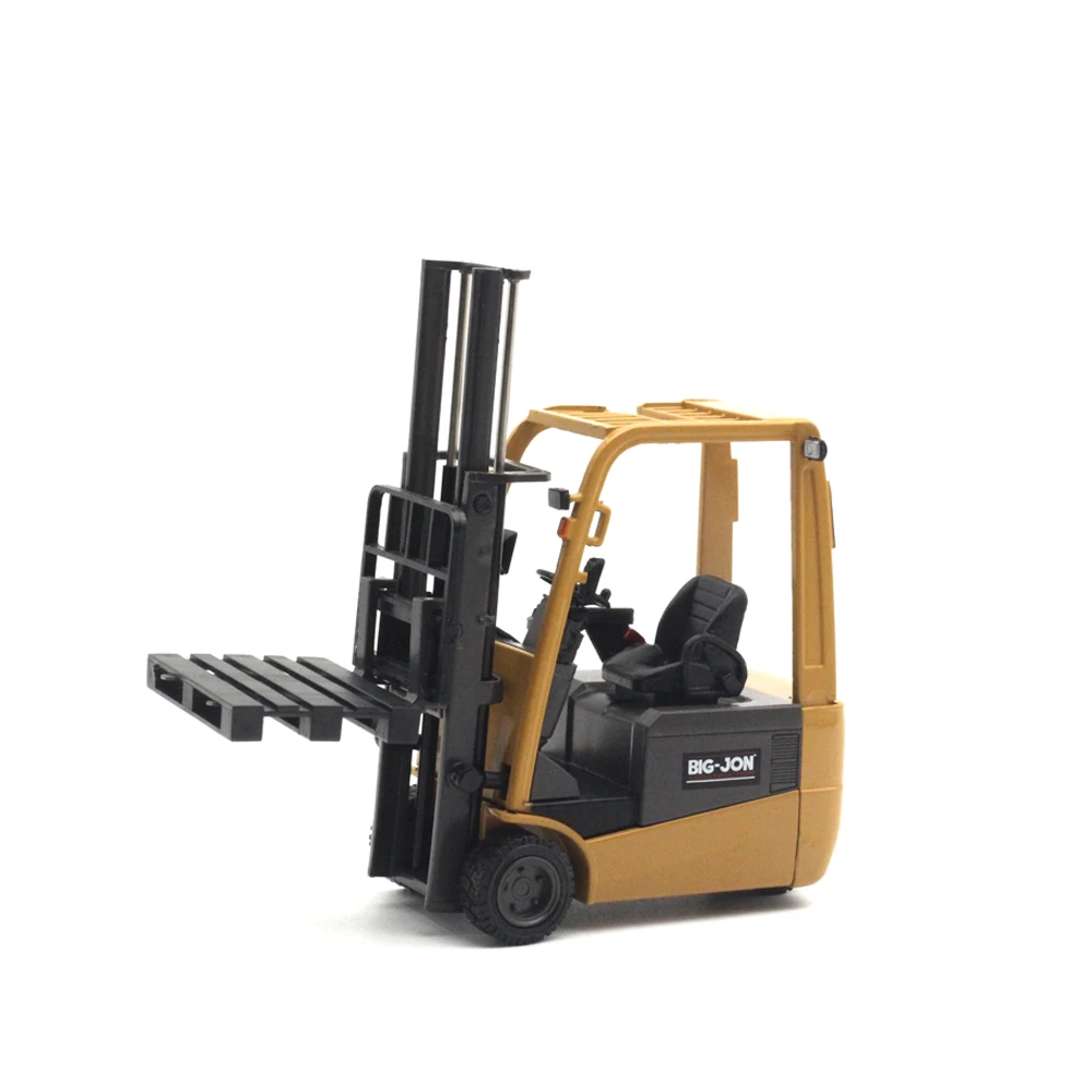 Mixed Die Casting Vehicle Model Set Forklift Tram Racing Retro Scooter Collector's Class Car Model with Display