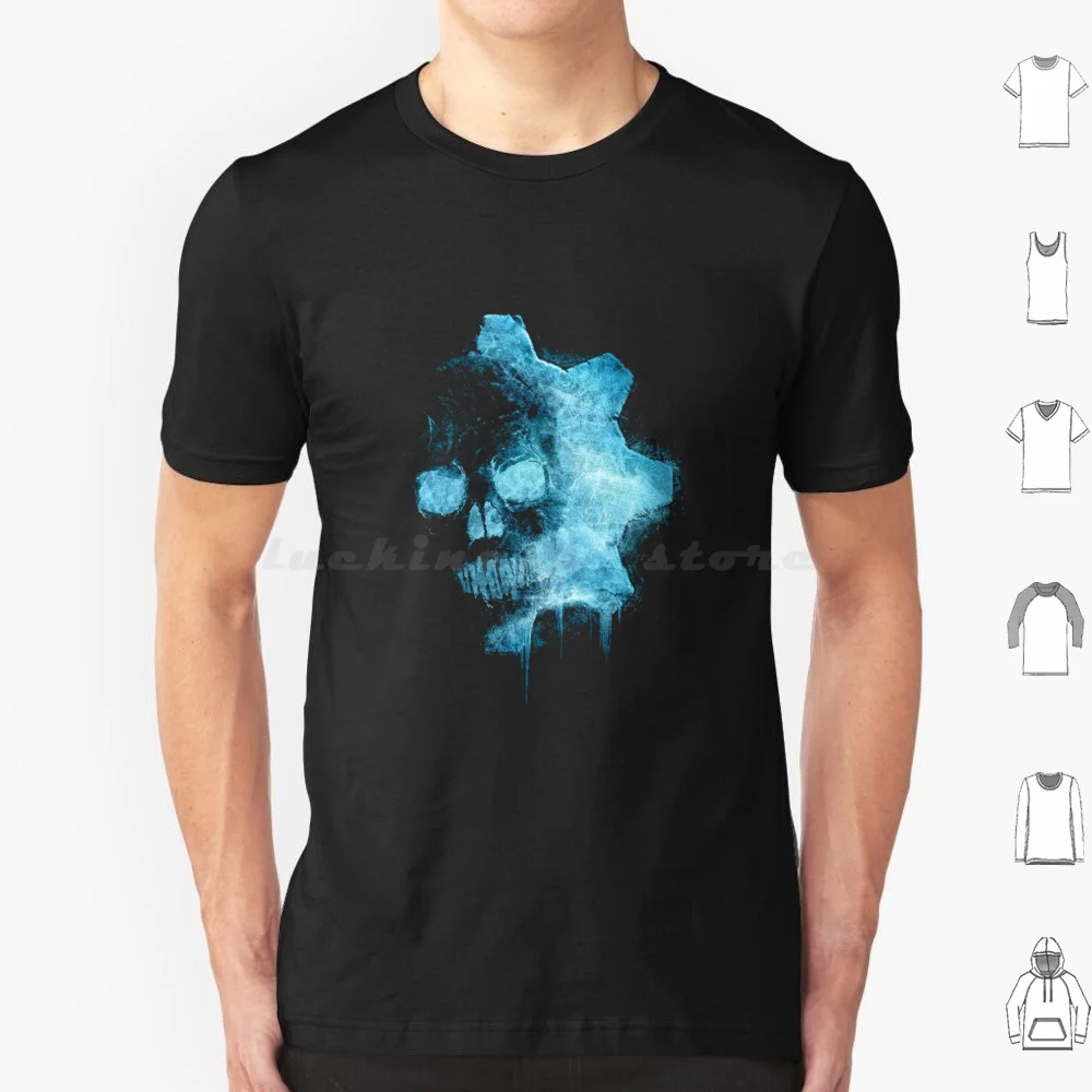 Ice Blue-Gears-Of-War-Logo T Shirt Cotton Men Women DIY Print Gears Ultimate War Judgement War Ultimate Edition War Judgment