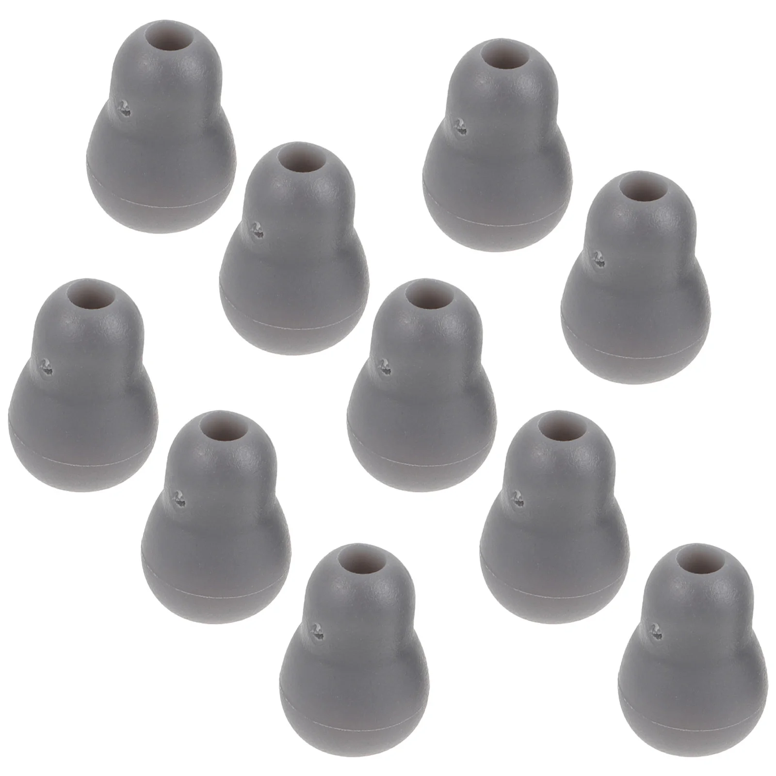 10 Pcs Stethoscope Earplugs Gourd Soft Accessories Beans 10pcs (grey) Earbuds Tips Replaceable